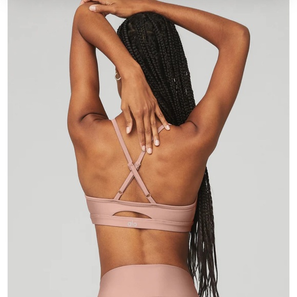 Alo Light Pink Sports Bra - Picture 2 of 6